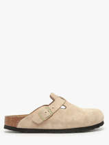 Slippers Uit Leder Birkenstock Beige women 1030883